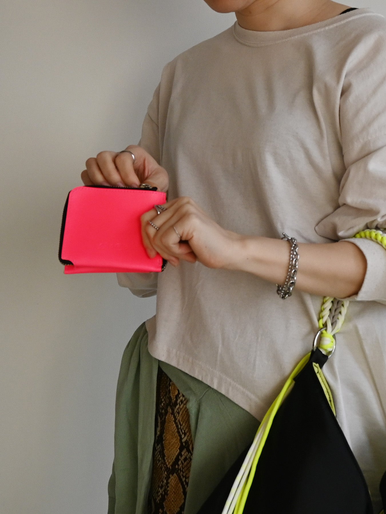 neon w wallet (CJ26001) 3color