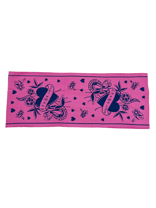 heart snake tenugui (CJ26008)