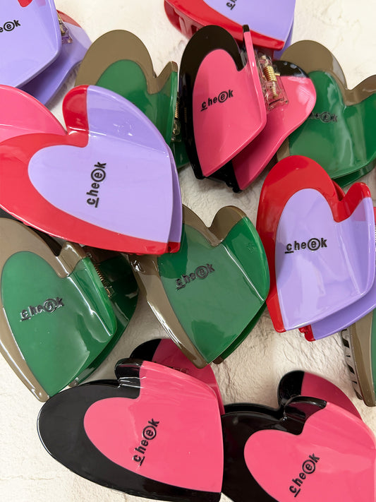 heart hair clip (C25016)