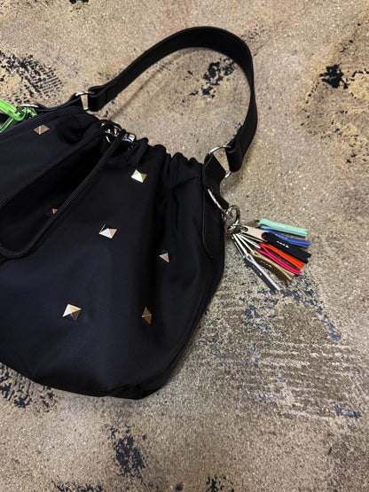 heart pouch studs 2way shoulder（C26001）4color