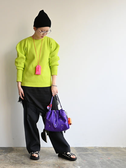 heart pouch studs 2way shoulder（C26001）4color