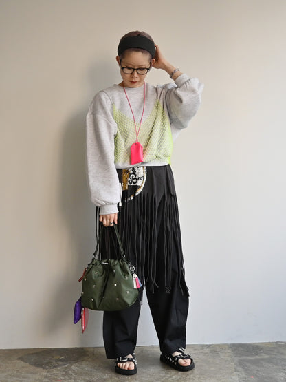 heart pouch studs 2way shoulder（C26001）4color