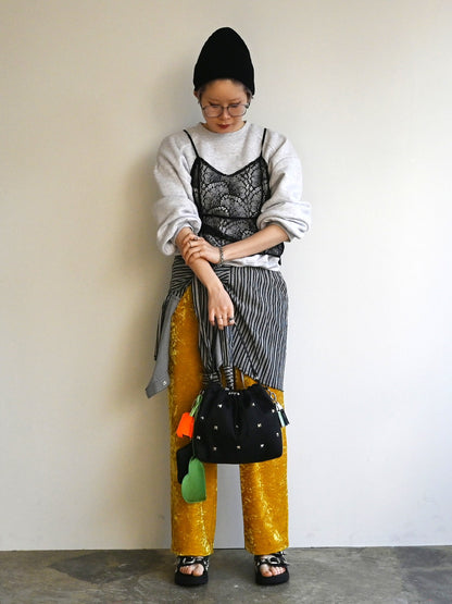 heart pouch studs 2way shoulder（C26001）4color