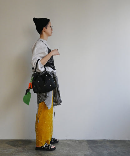 heart pouch studs 2way shoulder（C26001）4color