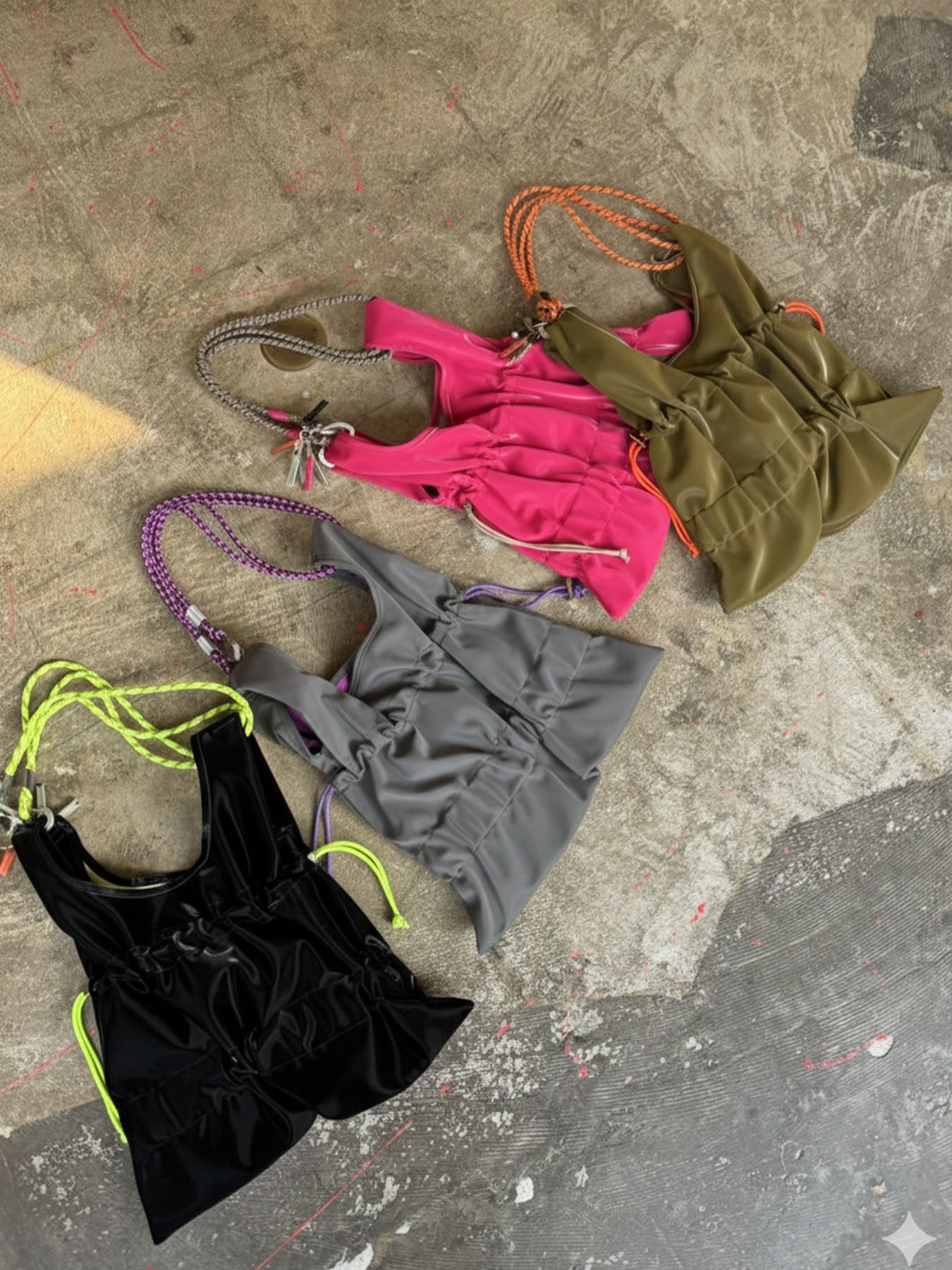 tiered code one shoulder（C26004）4color