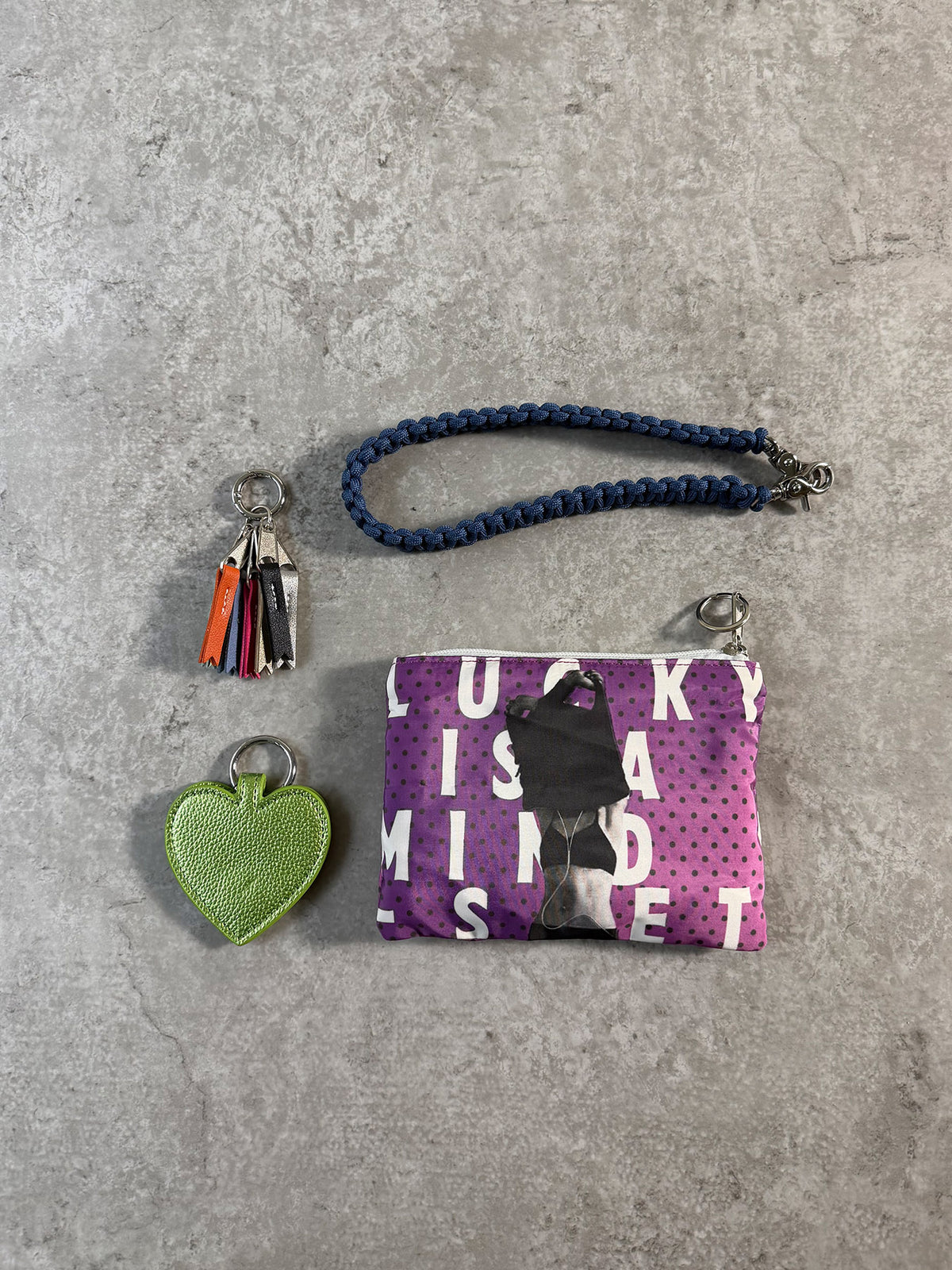 pouch heart clip charm（C26011）3color