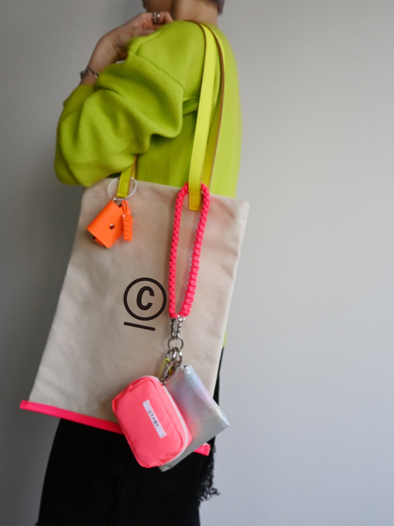 neon tate tote (CJ26007) 3color