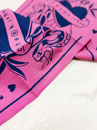 heart snake tenugui (CJ26008)