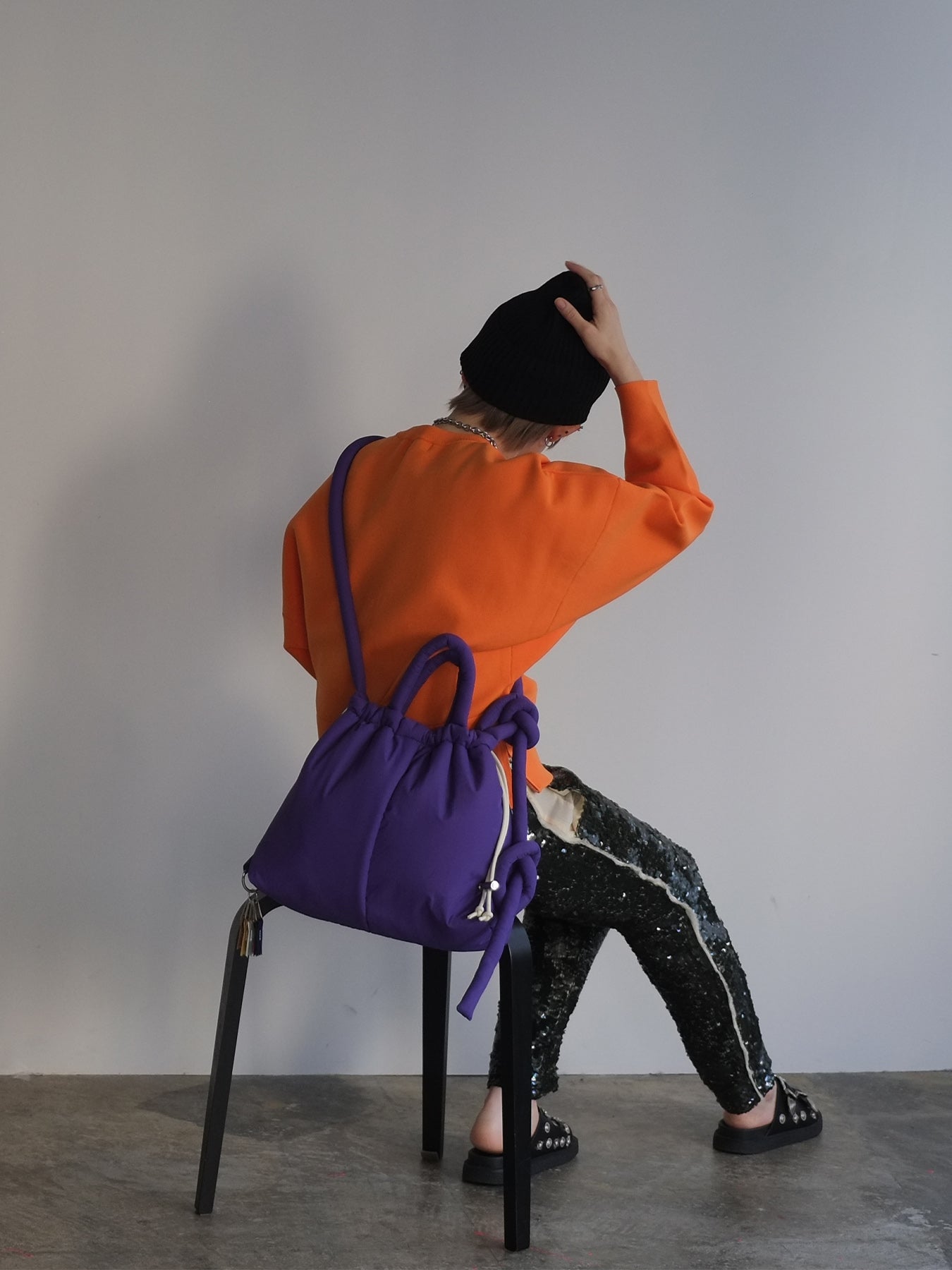 puff kinchaku 2way tote(C25003)