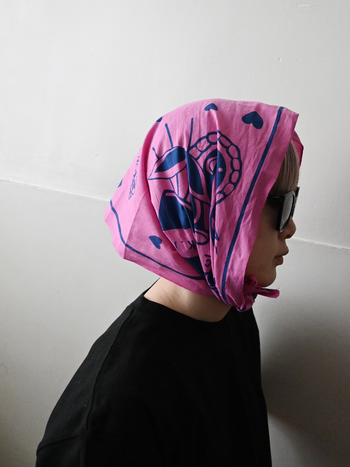 heart snake tenugui (CJ26008)