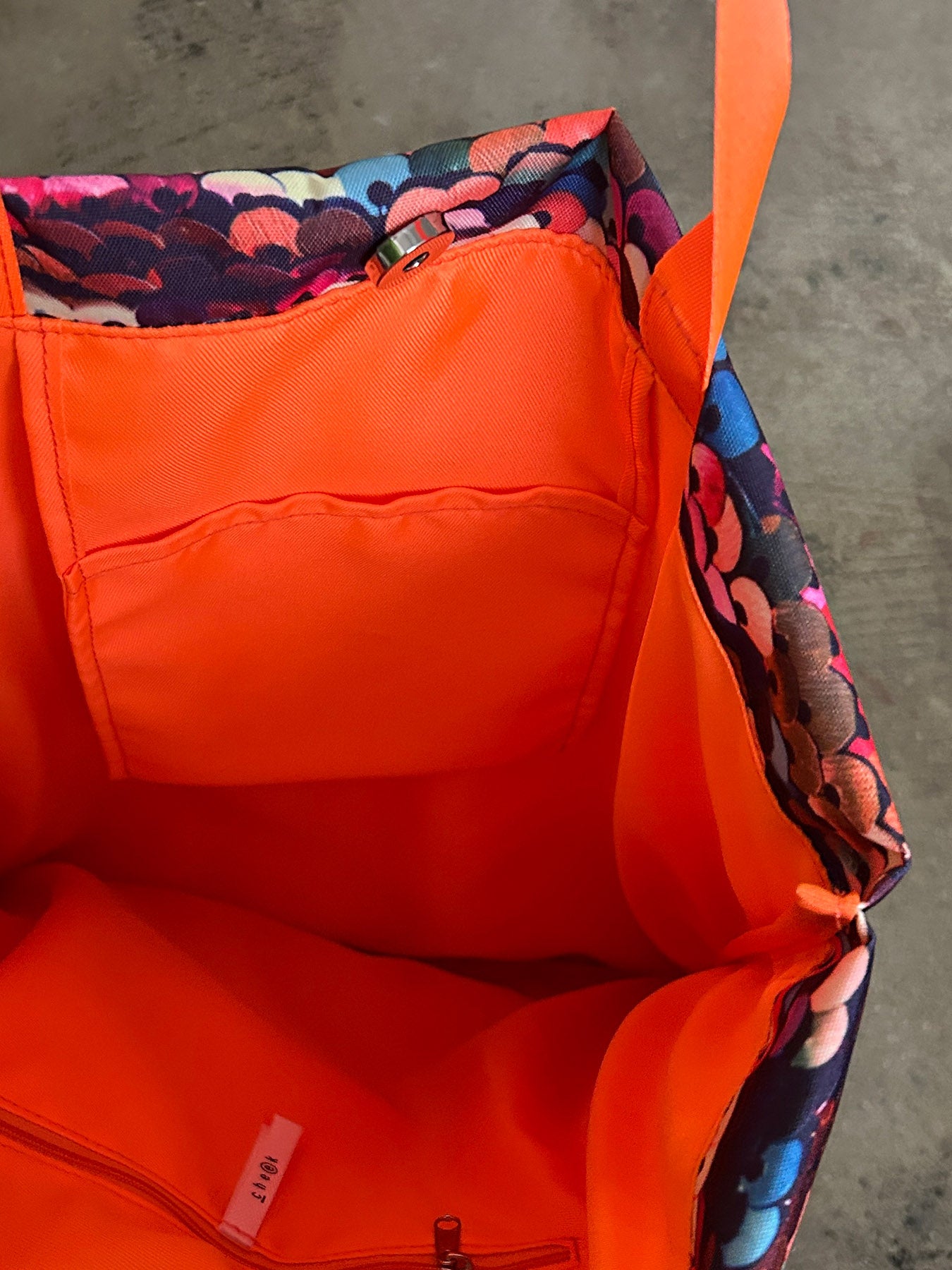 sequins print puff tote(C25002)