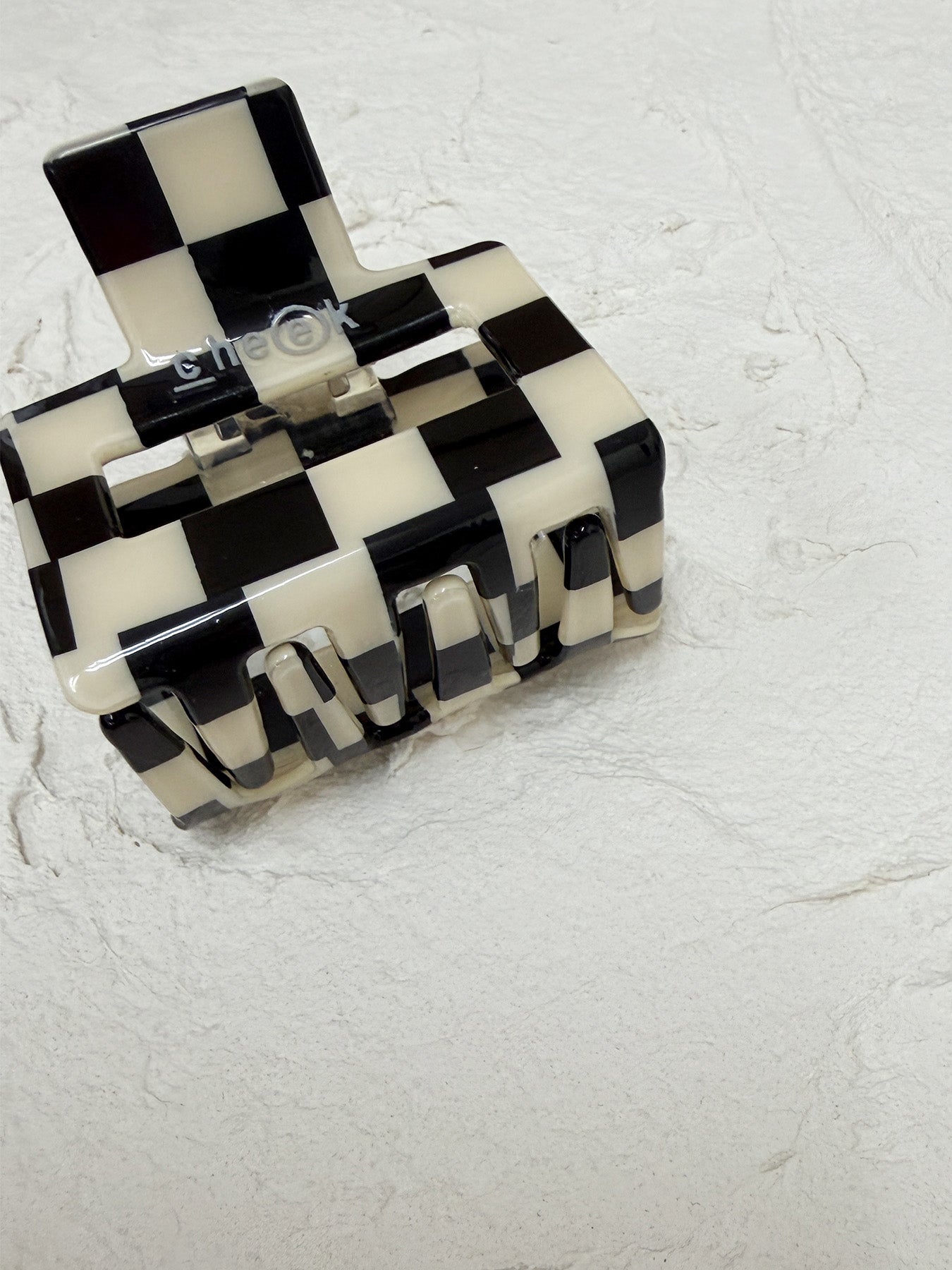 checker hair clip (C25017)