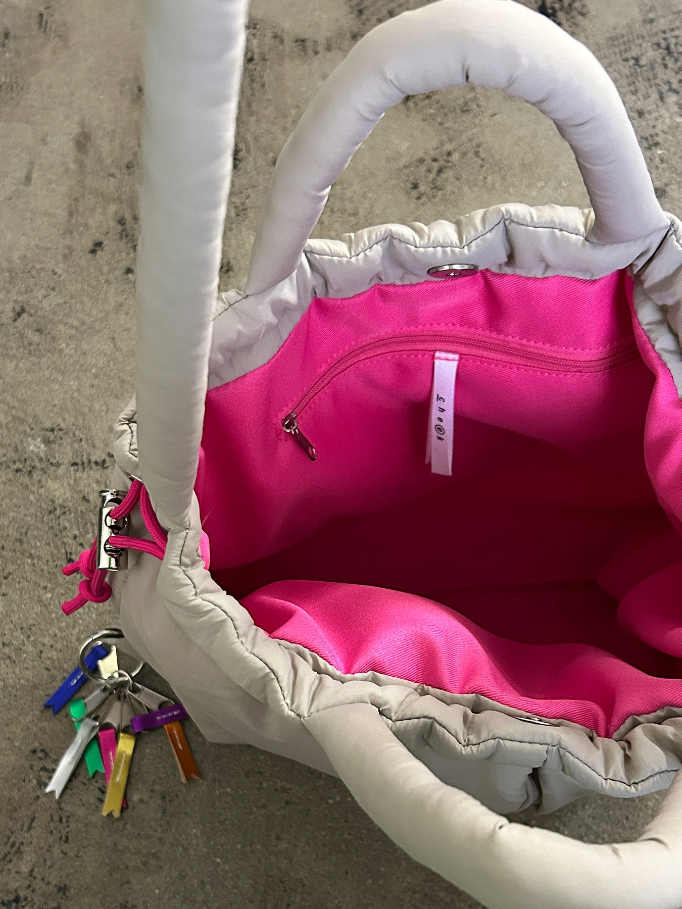 puff kinchaku 2way tote(C25003)