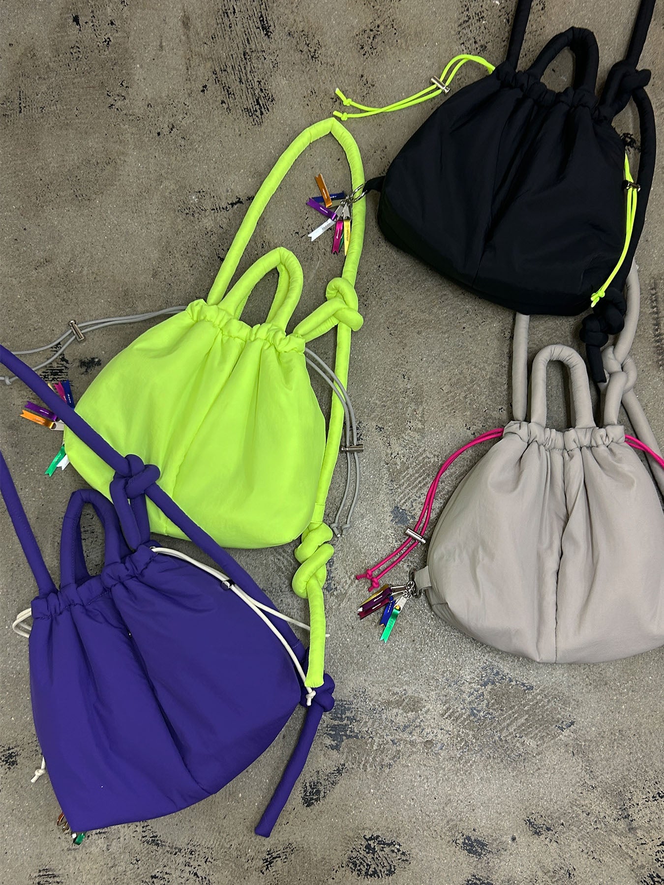 puff kinchaku 2way tote(C25003)